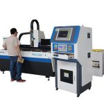 ruostumattomasta teräksestä valmistettu tarkkuuskuitulaserleikkuri nopea pallo avoin rakenne